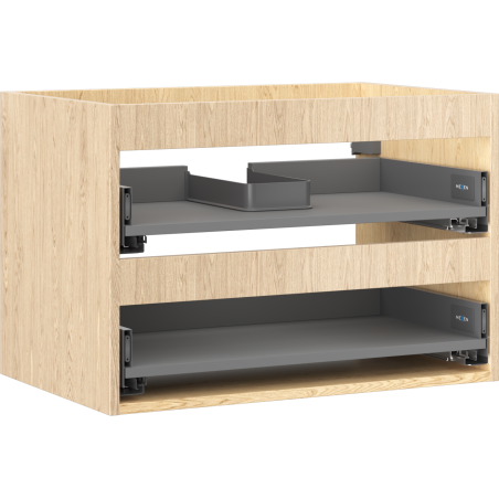 Mexen Box-A Korpus Waschtischunterschrank 70 cm, 2 Schubladen, Eiche - 91AX0-0700-470-2-81