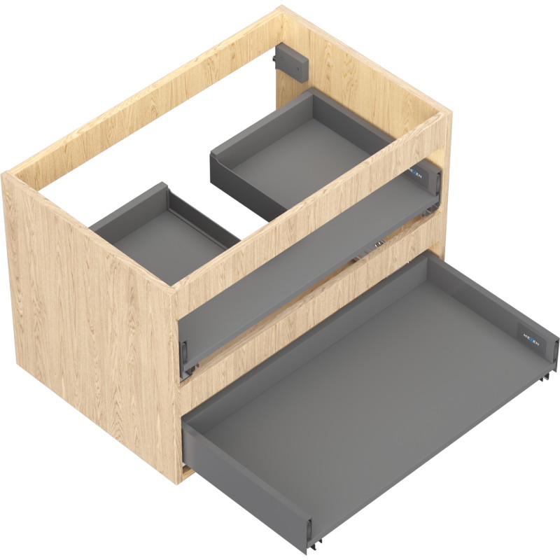 Mexen Box-A valamu aluskapi korpus 70 cm, 2 sahtlit, tamm - 91AX0-0700-470-2-81