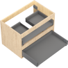 Mexen Box-A valamu aluskapi korpus 70 cm, 2 sahtlit, tamm - 91AX0-0700-470-2-81