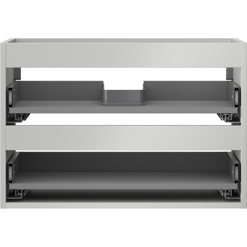 Mexen Box-A corpo dell'armadietto sotto lavabo 70 cm, 2 cassetti, grigio opaco - 91AX0-0700-470-2-62