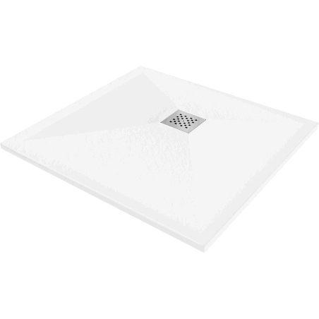 Mexen Stone+ receveur de douche composite carré 80 x 80 cm, blanc - 44108080
