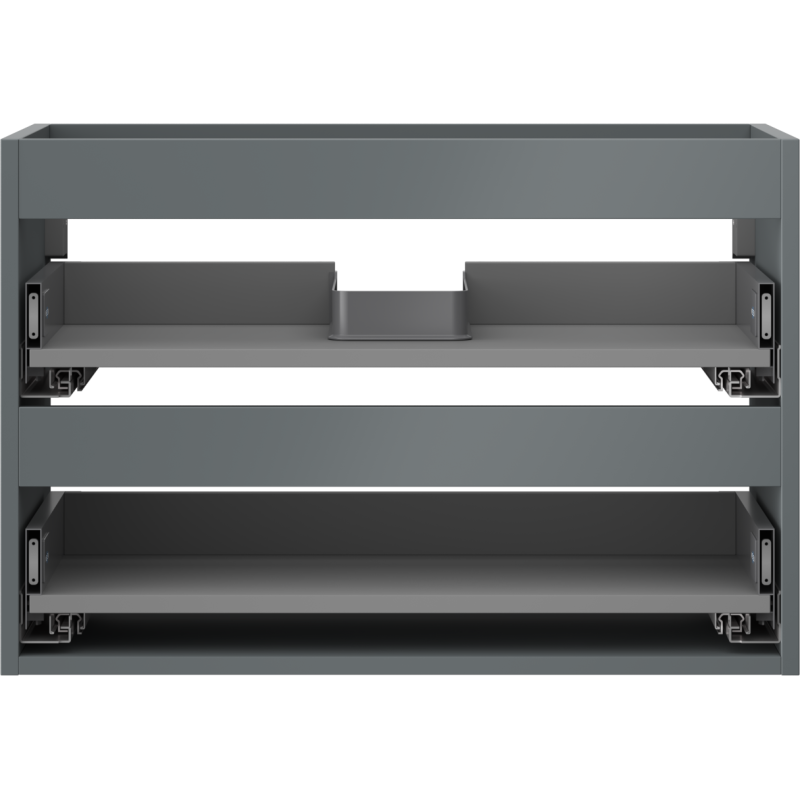 Mexen Box-A Kierper vum Ënnermëllerschaf 70 cm, 2 Schiefen, Grafit Matt - 91AX0-0700-470-2-66