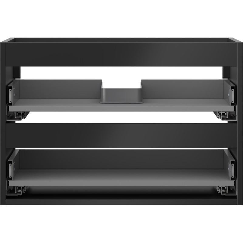 Mexen Box-A korpus ormarića ispod umivaonika 70 cm, 2 ladice, crni mat - 91AX0-0700-470-2-71
