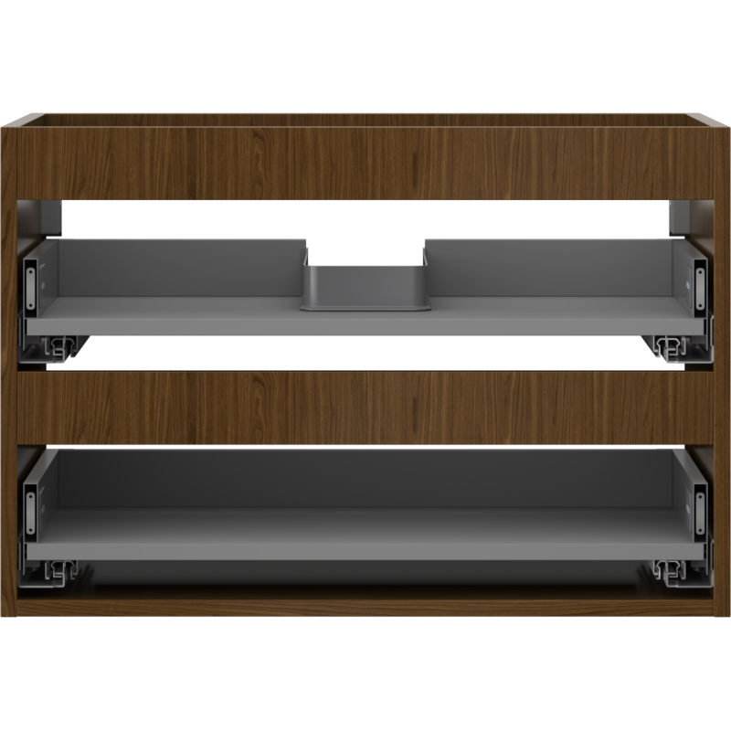 Mexen Box-A cabinet unit for washbasin 70 cm, 2 drawers, walnut - 91AX0-0700-470-2-86