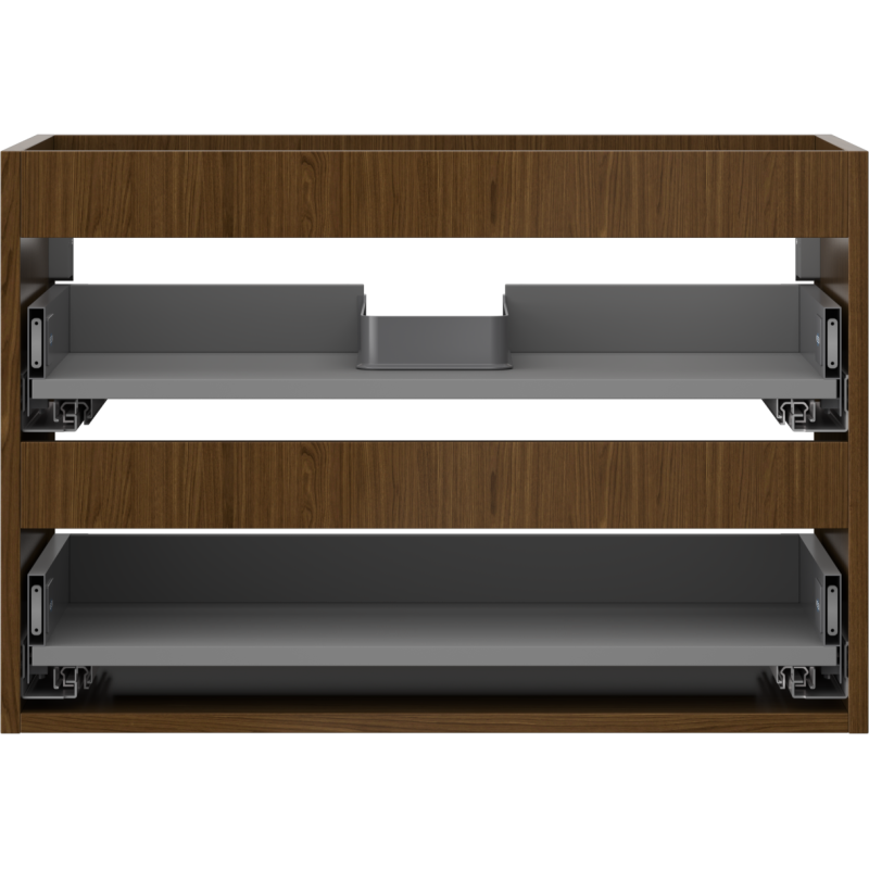 Mexen Box-A kastlichaam voor wastafelonderkast 70 cm, 2 laden, walnoot - 91AX0-0700-470-2-86