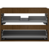 Mexen Box-A Korpus des Waschbeckenschranks 70 cm, 2 Schubladen, Nussbaum - 91AX0-0700-470-2-86