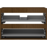 Mexen Box-A valamualuse kapi korpus 70 cm, 2 sahtlit, pähkel - 91AX0-0700-470-2-86