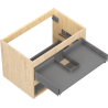 Mexen Box-A Korpus Waschtischunterschrank 70 cm, 2 Schubladen, Eiche - 91AX0-0700-470-2-81