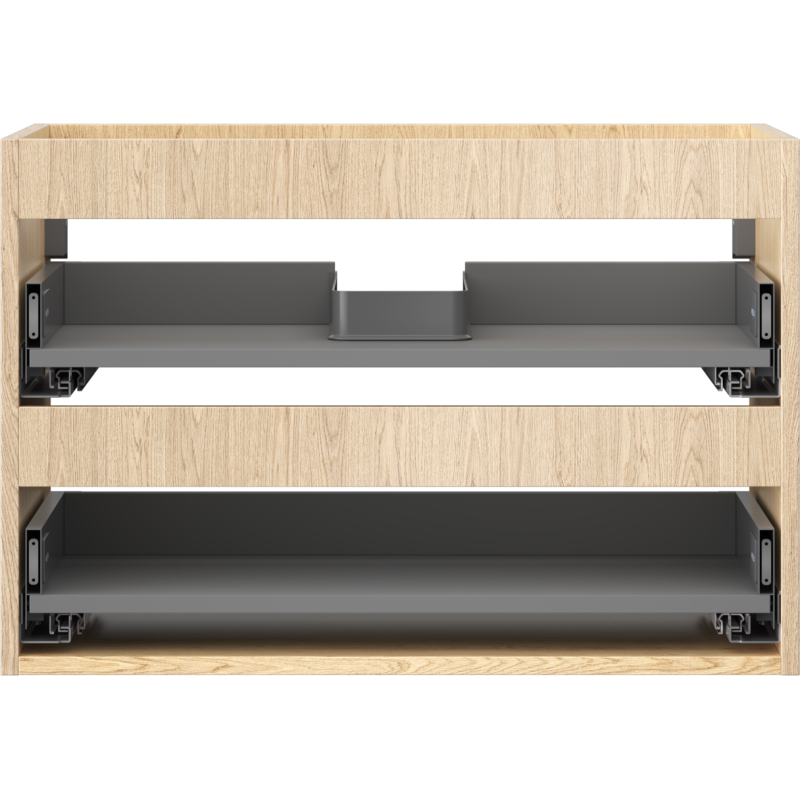 Mexen Box-A kåpa för underskåp 70 cm, 2 lådor, ek - 91AX0-0700-470-2-81