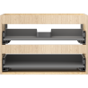 Mexen Box-A Korpus Waschtischunterschrank 70 cm, 2 Schubladen, Eiche - 91AX0-0700-470-2-81