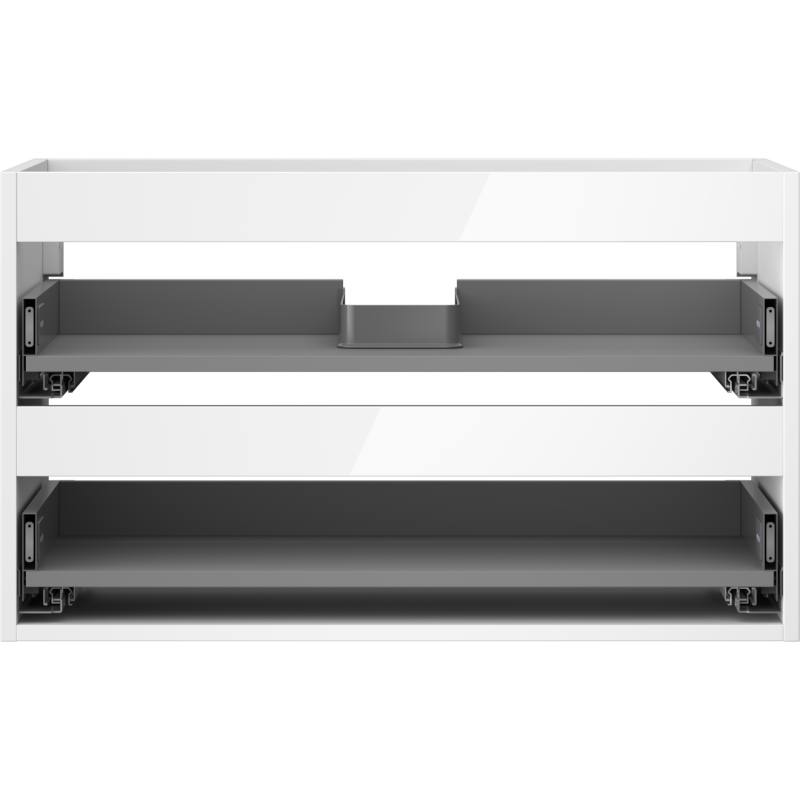Mexen Box-A onderkast voor wastafel 80 cm, 2 laden, wit hoogglans - 91AX0-0800-470-2-00