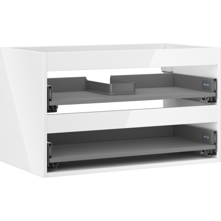 Mexen Box-A korpus szafki podumywalkowej 80 cm, 2 szuflady, biały połysk - 91AX0-0800-470-2-00