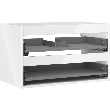 Mexen Box-A valamu-kapp jaotis, 80 cm, 2 sahtlit, valge läige - 91AX0-0800-470-2-00