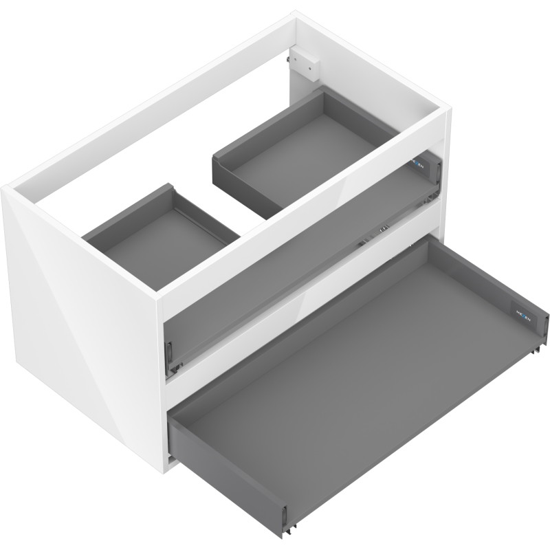 Mexen Box-A ormar ispod umivaonika 80 cm, 2 ladice, bijeli sjaj - 91AX0-0800-470-2-00