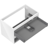 Mexen Box-A ormar ispod umivaonika 80 cm, 2 ladice, bijeli sjaj - 91AX0-0800-470-2-00