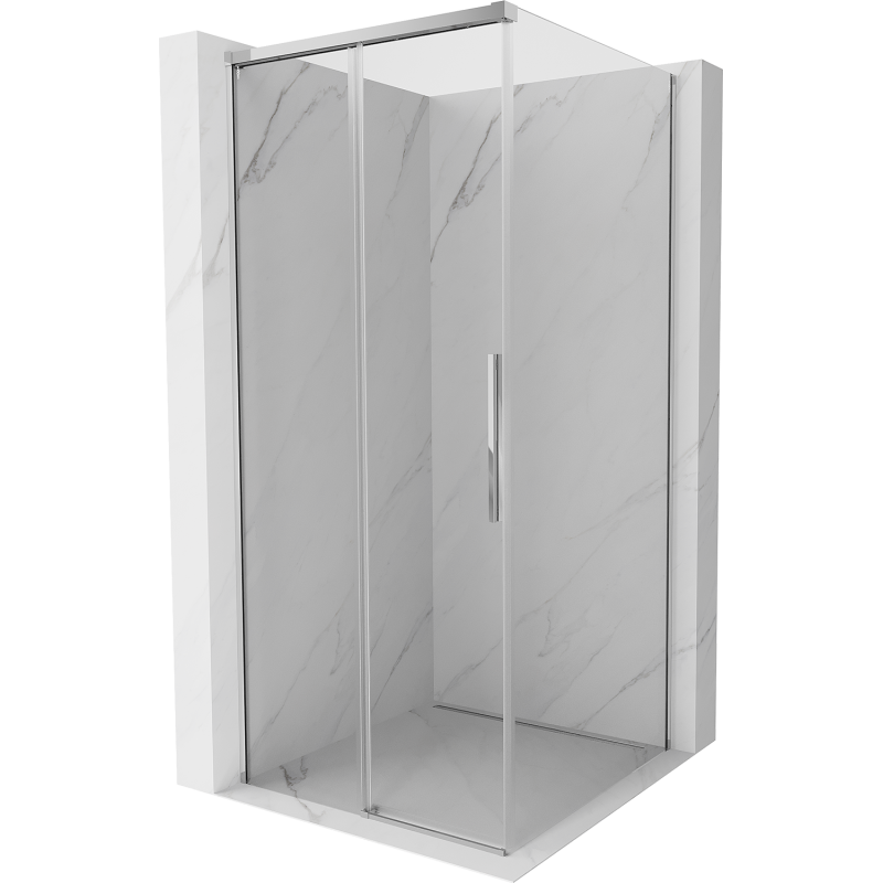 Mexen Rox kabina prysznicowa rozsuwana 95 x 95 cm, transparent, chrom - 8C2-095-095-01-00