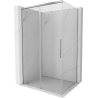 Mexen Rox sliding shower enclosure 125 x 100 cm, transparent, chrome - 8C2-125-100-01-00