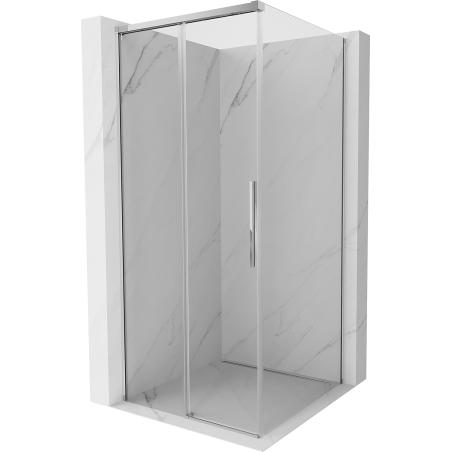 Mexen Rox sliding shower enclosure 120 x 120 cm, transparent, chrome - 8C2-120-120-01-00