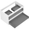 Mexen Box-A corps de meuble sous-lavabo 80 cm, 2 tiroirs, blanc mat - 91AX0-0800-470-2-01