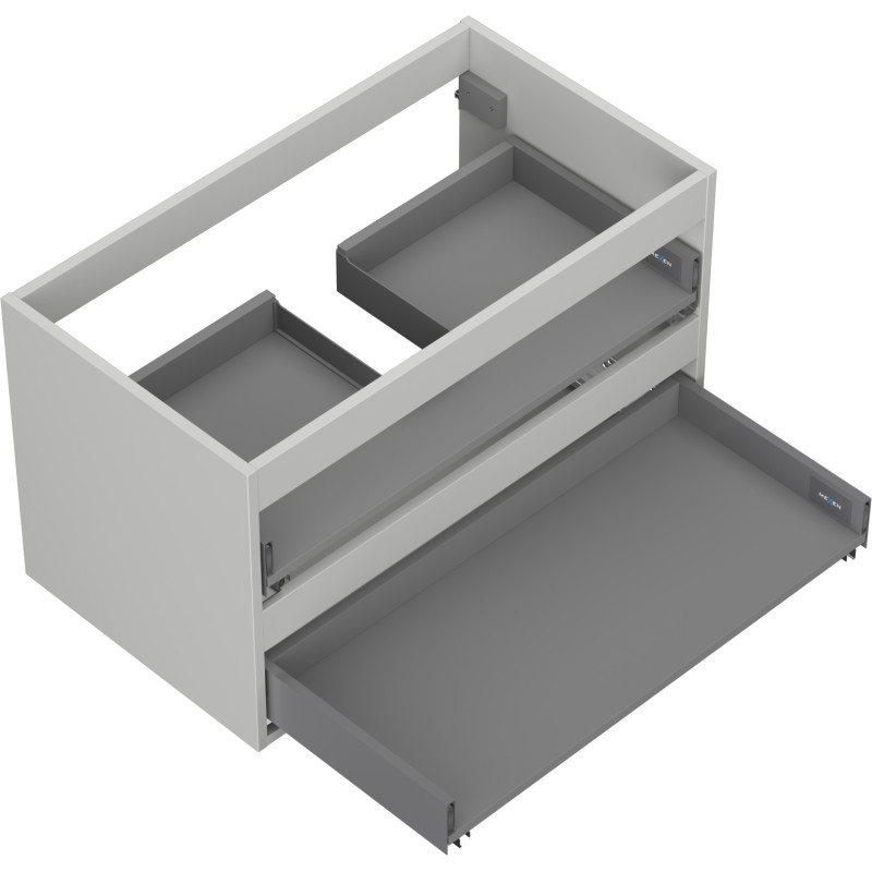 Mexen Box-A valamukapi karkass 80 cm, 2 sahtlit, hall matt - 91AX0-0800-470-2-62