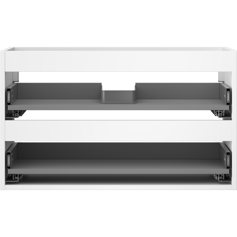 Mexen Box-A corpo do armário de casa de banho 80 cm, 2 gavetas, branco mate - 91AX0-0800-470-2-01