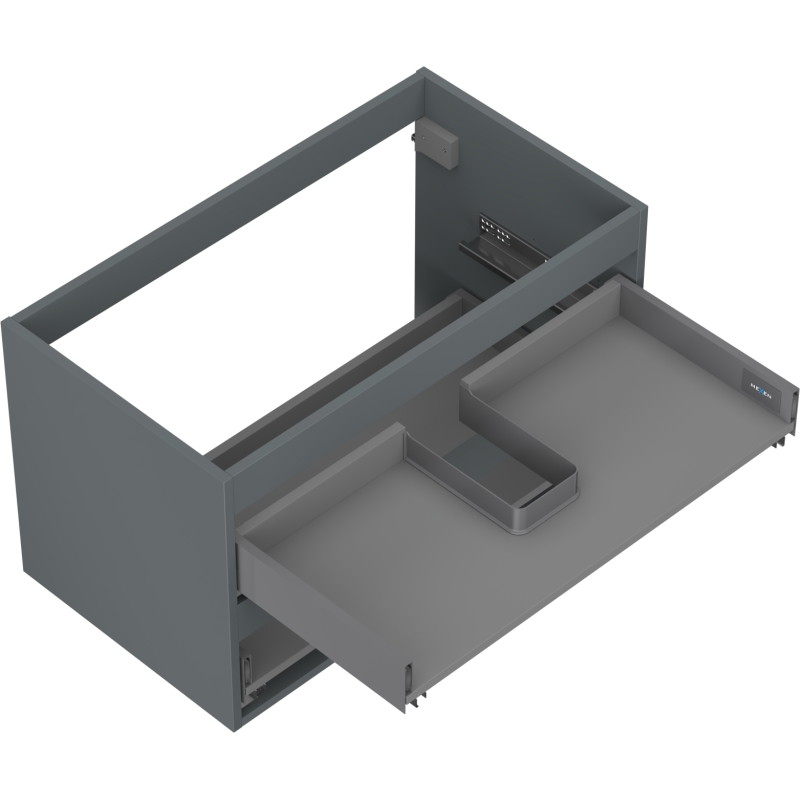 Mexen Box-A korpus ormarića ispod umivaonika 80 cm, 2 ladice, grafit mat - 91AX0-0800-470-2-66