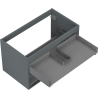 Mexen Box-A korpus ormarića ispod umivaonika 80 cm, 2 ladice, grafit mat - 91AX0-0800-470-2-66