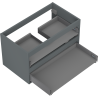 Mexen Box-A korpus ormarića ispod umivaonika 80 cm, 2 ladice, grafit mat - 91AX0-0800-470-2-66