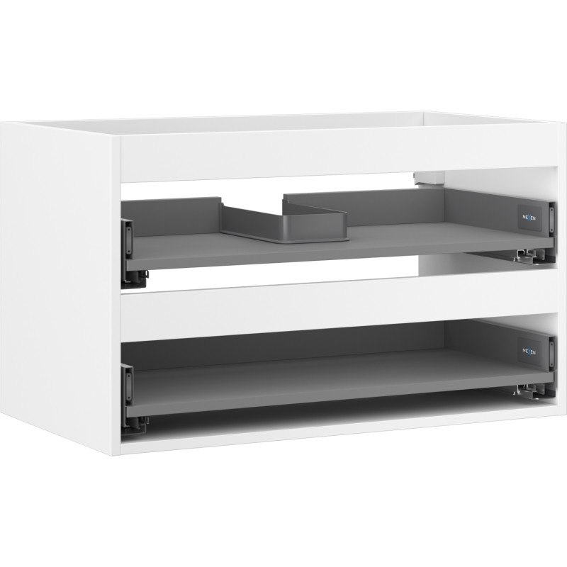 Mexen Box-A valamu aluskapi korpus 80 cm, 2 sahtlit, valge matt - 91AX0-0800-470-2-01