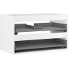 Mexen Box-A Korpus des Waschtischunterschranks 80 cm, 2 Schubladen, Weiß Matt - 91AX0-0800-470-2-01