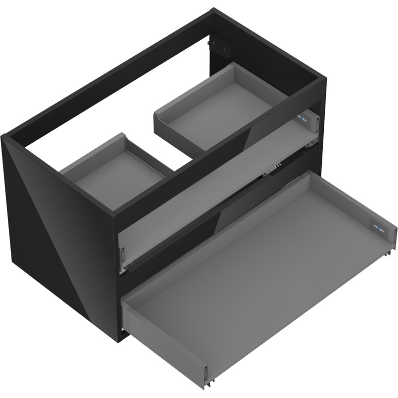 Mexen Box-A 80 cm aluskapp, 2 sahtlit, must läige - 91AX0-0800-470-2-70