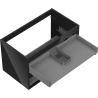 Mexen Box-A caisson de meuble sous-lavabo 80 cm, 2 tiroirs, noir brillant - 91AX0-0800-470-2-70