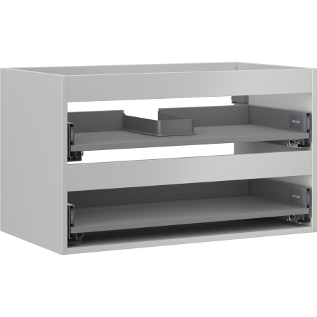 Mexen Box-A allaskaapin runko 80 cm, 2 laatikkoa, harmaa matta - 91AX0-0800-470-2-62