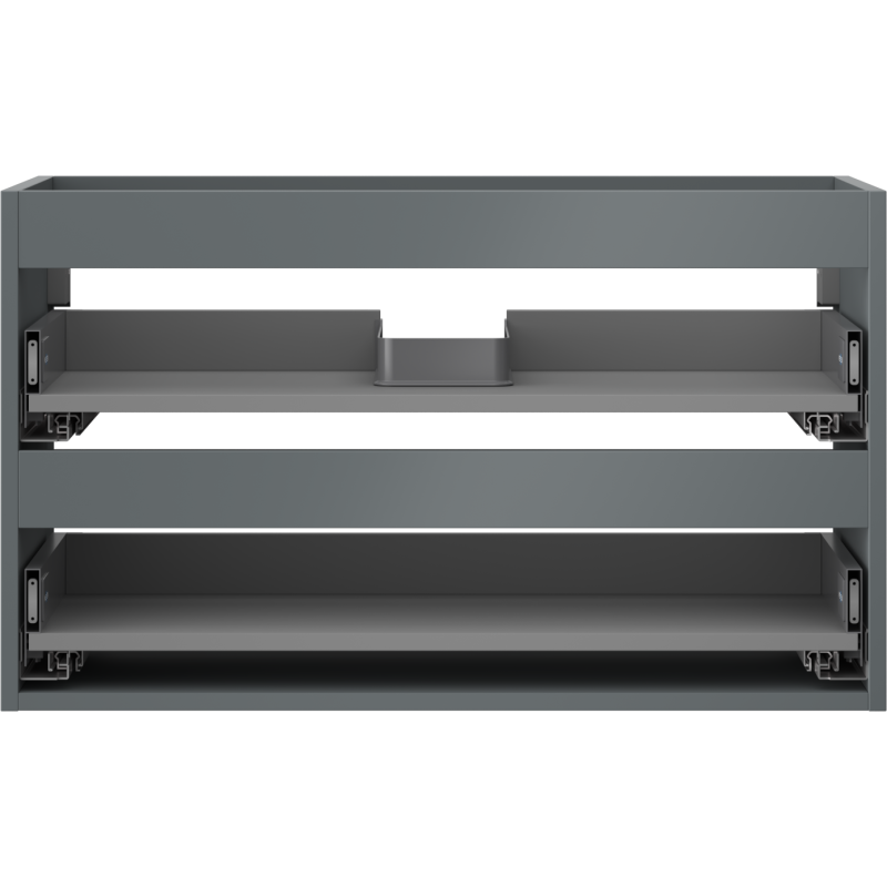 Mexen Box-A under-sink cabinet body 80 cm, 2 drawers, matte graphite - 91AX0-0800-470-2-66