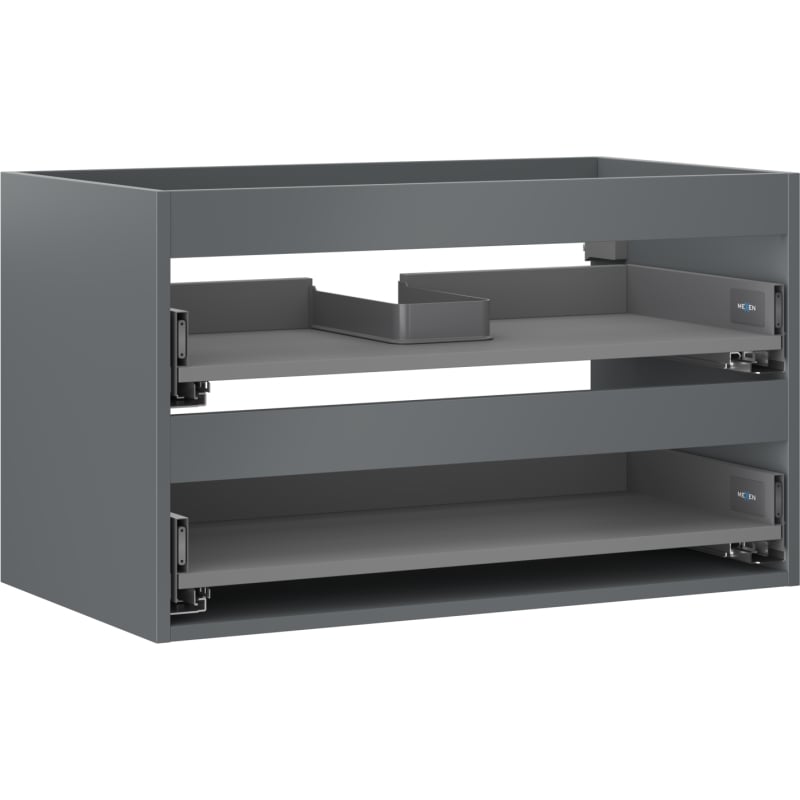 Mexen Box-A korpus ormarića ispod umivaonika 80 cm, 2 ladice, grafit mat - 91AX0-0800-470-2-66