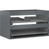 Mexen Box-A Korpus des Waschtischunterschranks 80 cm, 2 Schubladen, Graphit Matt - 91AX0-0800-470-2-66