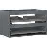 Mexen Box-A korpus ormarića ispod umivaonika 80 cm, 2 ladice, grafit mat - 91AX0-0800-470-2-66