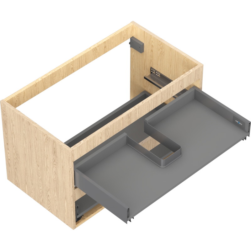 Mexen Box-A ormar za umivaonik 80 cm, 2 ladice, hrast - 91AX0-0800-470-2-81