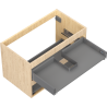 Mexen Box-A vannitoakapi korpus 80 cm, 2 sahtlit, tamm - 91AX0-0800-470-2-81