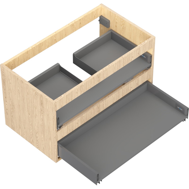 Mexen Box-A vannitoakapi korpus 80 cm, 2 sahtlit, tamm - 91AX0-0800-470-2-81