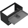 Mexen Box-A ormar ispod umivaonika 80 cm, 2 ladice, crni mat - 91AX0-0800-470-2-71