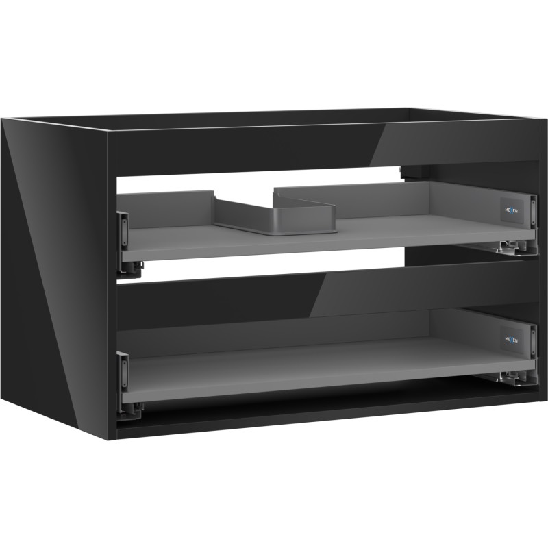 Mexen Box-A 80 cm aluskapp, 2 sahtlit, must läige - 91AX0-0800-470-2-70
