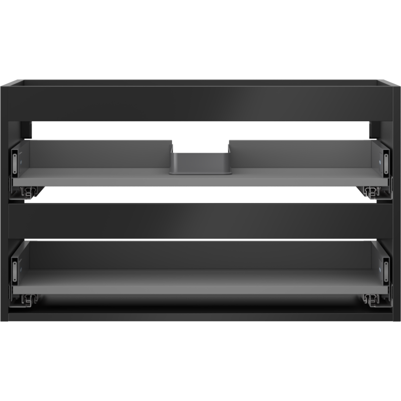 Mexen Box-A korpus szafki podumywalkowej 80 cm, 2 szuflady, czarny mat - 91AX0-0800-470-2-71