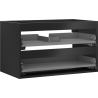 Mexen Box-A cuerpo de mueble bajo lavabo de 80 cm, 2 cajones, negro mate - 91AX0-0800-470-2-71