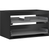 Mexen Box-A Korpus des Waschtischunterschranks 80 cm, 2 Schubladen, schwarz matt - 91AX0-0800-470-2-71