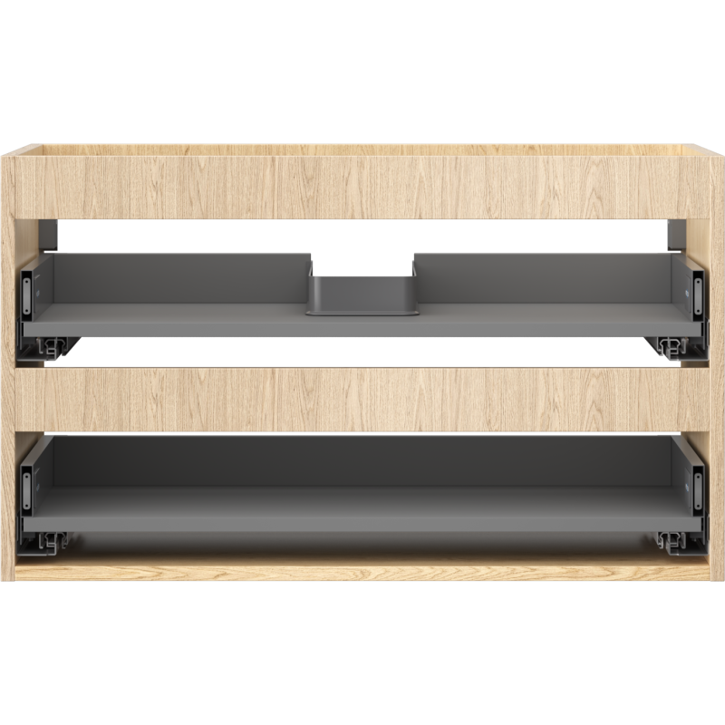 Mexen Box-A corps de meuble sous-lavabo 80 cm, 2 tiroirs, chêne - 91AX0-0800-470-2-81