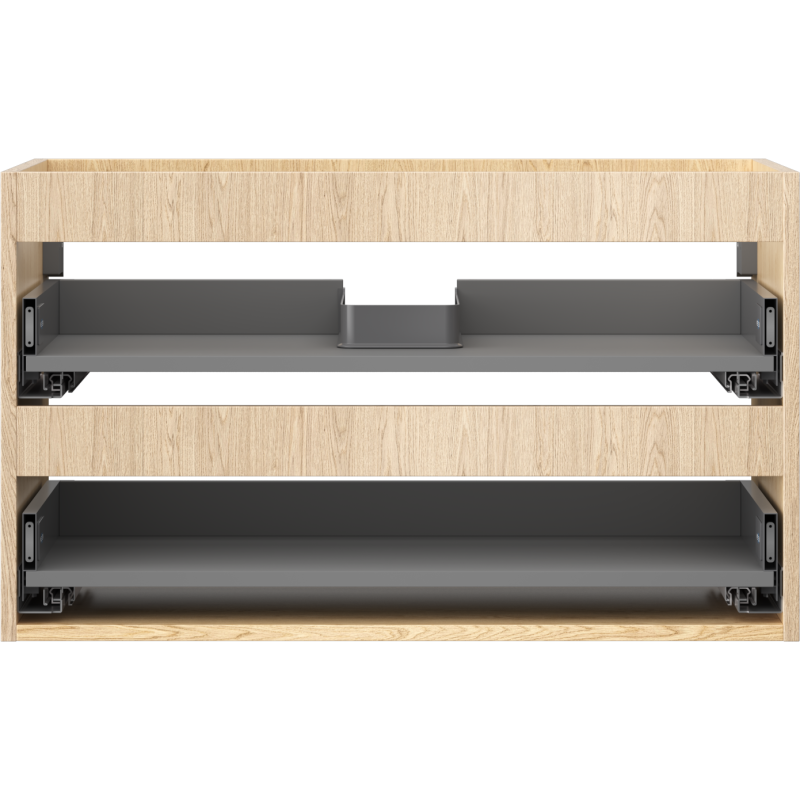 Mexen Box-A kastlichaam voor wastafelonderkast 80 cm, 2 laden, eiken - 91AX0-0800-470-2-81