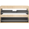 Mexen Box-A vannitoakapi korpus 80 cm, 2 sahtlit, tamm - 91AX0-0800-470-2-81