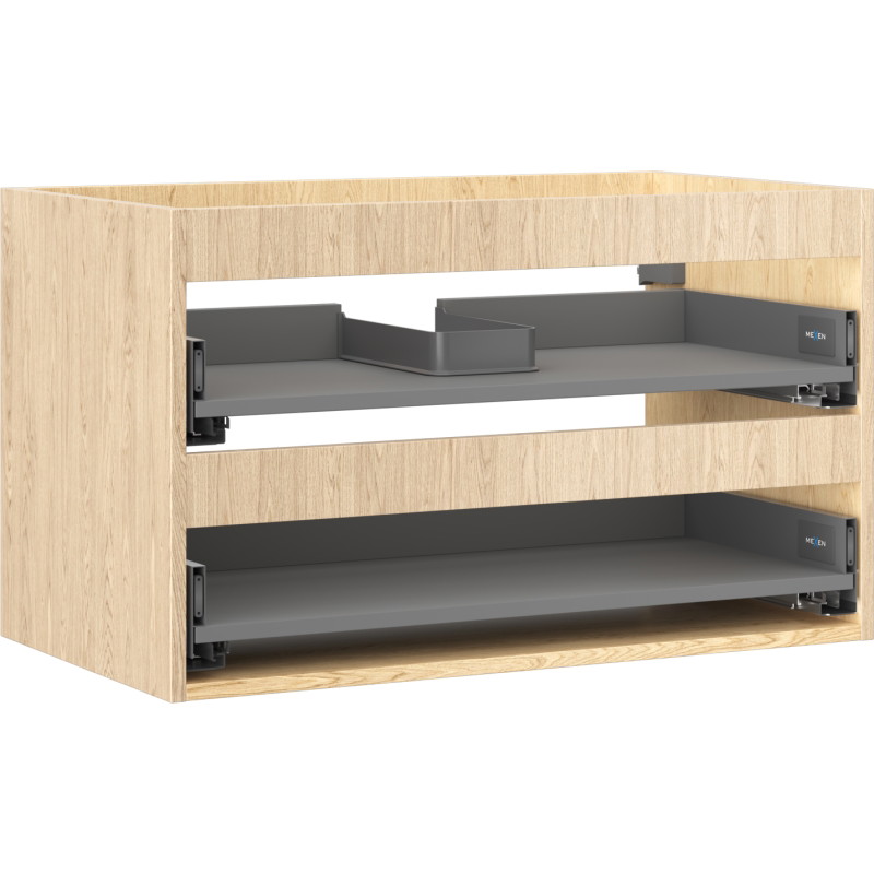 Mexen Box-A ormar za umivaonik 80 cm, 2 ladice, hrast - 91AX0-0800-470-2-81