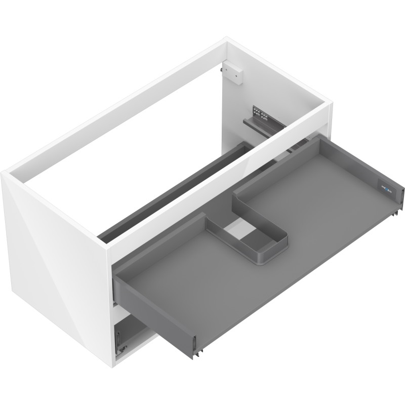 Mexen Box-A valamukapi korpus 90 cm, 2 sahtlit, läikiv valge - 91AX0-0900-470-2-00